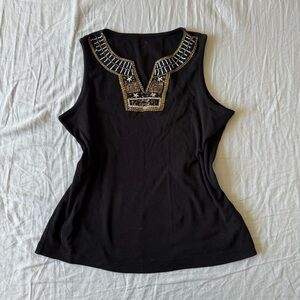 Beaded tank top